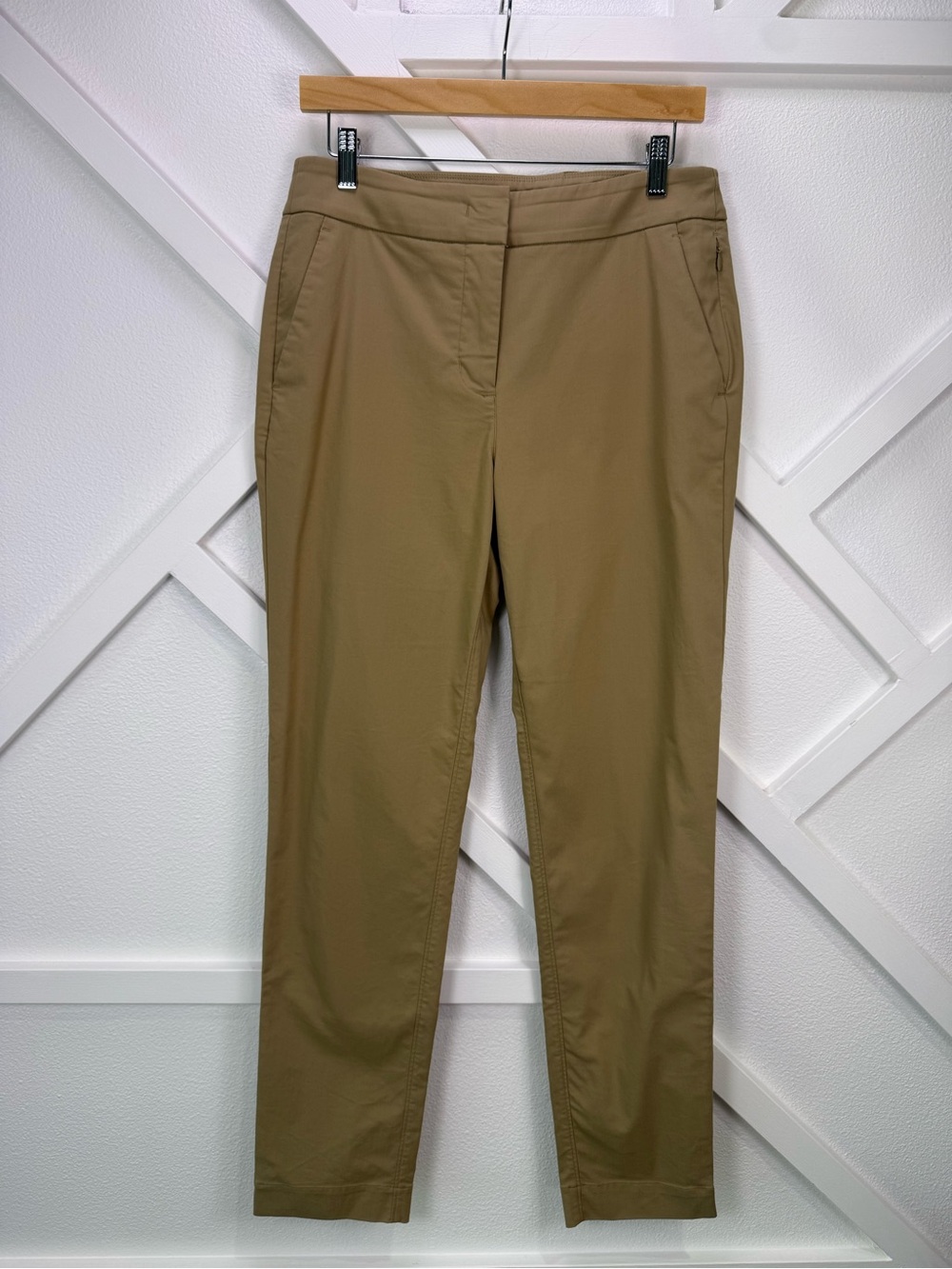 Kit and Ace Women’s Size 10 Khaki Stretch Chino Pants Slim Ankle Career